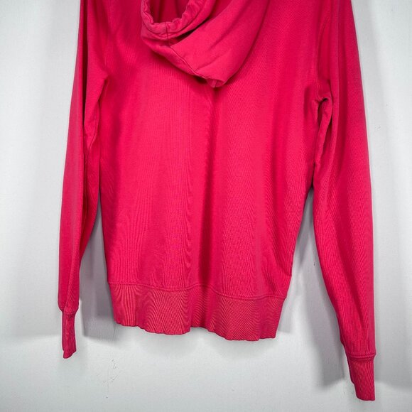 Guess LA Hooded Sweatshirt Men's Medium Pink-ish Red Logo Preppy Casual - Picture 4 of 11